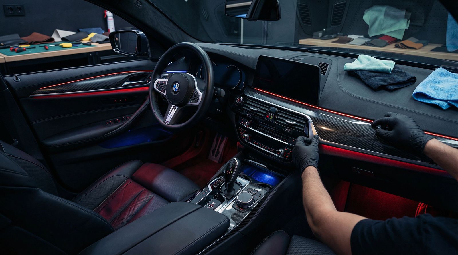 17c一起草修车视频 - 宝马内饰改装视频教程